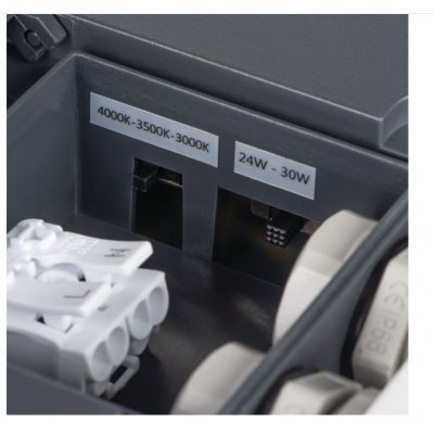 Plafoniera LED BENO 12/18W ciepły/neutralny/zimny grafitowy KANLUX  (38787)